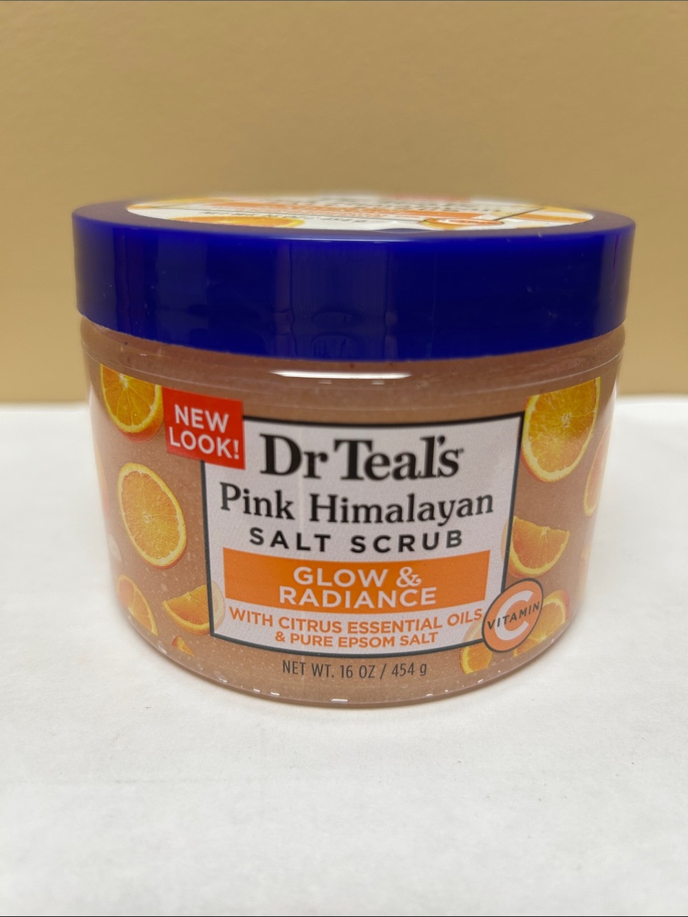 Dr Teal’s Pink Himalayan Salt Scrub - Glow & Radiance 16 oz.